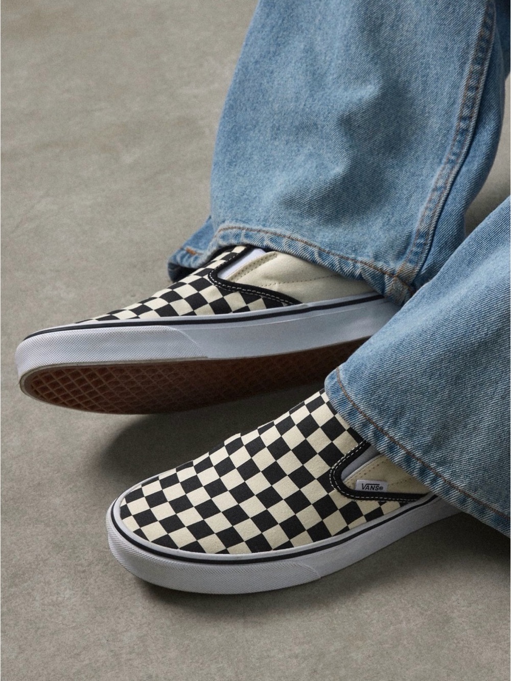 Vans Classic Checkerboard Slip-on Shoe - Womens Size 8